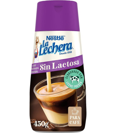 Leche Condensada Sin Lactosa LA LECHERA 450 Gramos