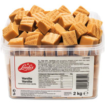 Caramelos Vainilla LONKA Fudge  Tarrina 2 Kg