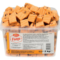 Caramelos Ron Pasas LONKA Fudge  Tarrina 2 Kg