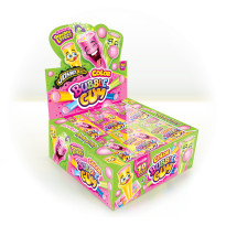 Tubitos Chicle Color Bubble Gum + Pica JOHNYBEE 18 Cajitas