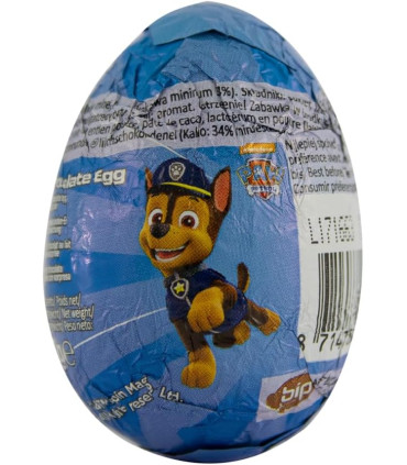 Paw Patrol Patrulla Canina Huevos de Chocolate con Sorpresa BIP 24 Unid