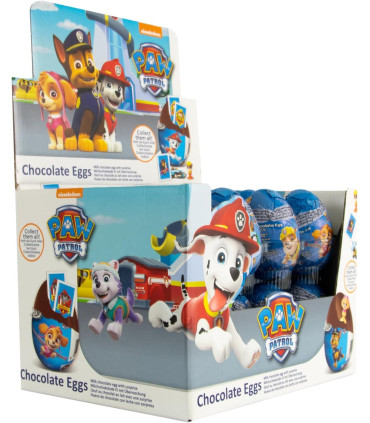 Paw Patrol Patrulla Canina Huevos de Chocolate con Sorpresa BIP 24 Unid