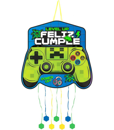 Piñata GAMER Feliz Cumple  1 Unidad