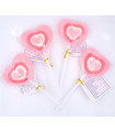 Corazones Piruleta Marshmallow Nubes Pack 4 Unidades