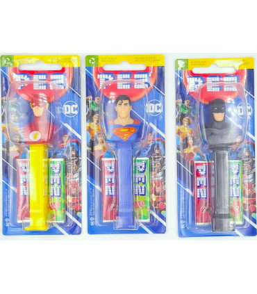 Pack Superhéroes DC Comics PEZ Dispensador 3 Unidades