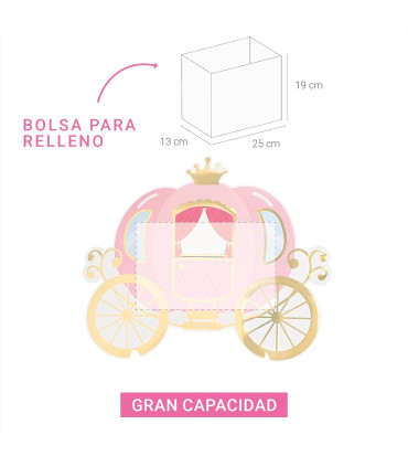 Piñata CARROZA PRINCESA 1 Unidad