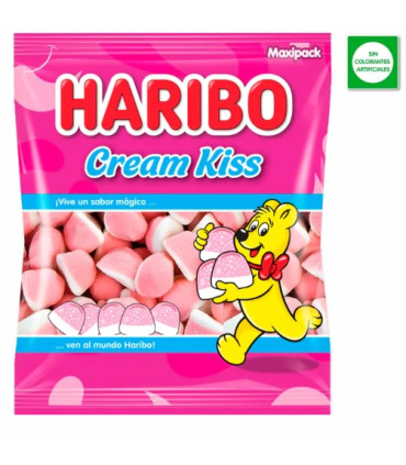 CREAM KISS Besitos Nata-Fresa HARIBO 1 KG