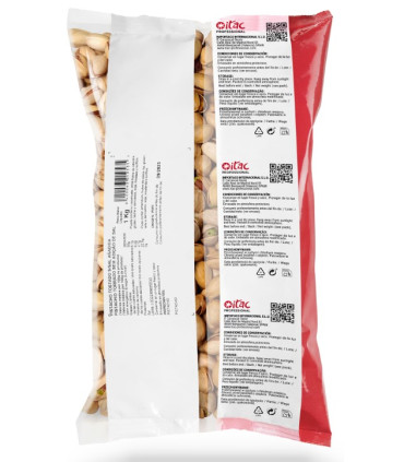 Pistacho Cáscara Tostado Sin Sal ITAC 1 Kg