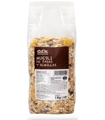 Muesli Pasas y Semillas ITAC 1 kg