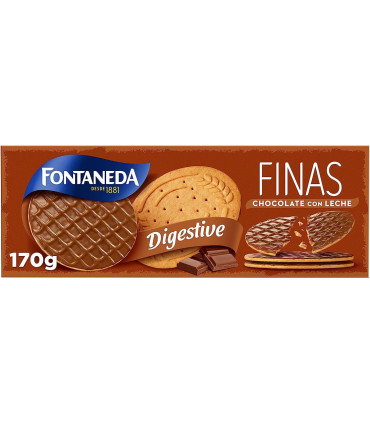 Digestive Finas Chocolate Leche  FONTANEDA 170 Gramos