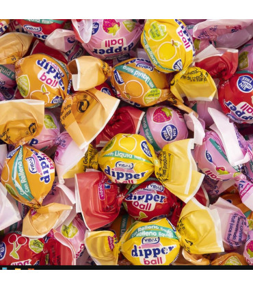 DIPPER  Ball Caramelo Masticable VIDAL 900 Gramos