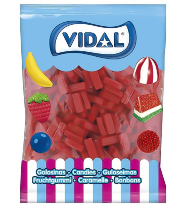 Ladrillos  Fresa Regaliz VIDAL 250 Unidades