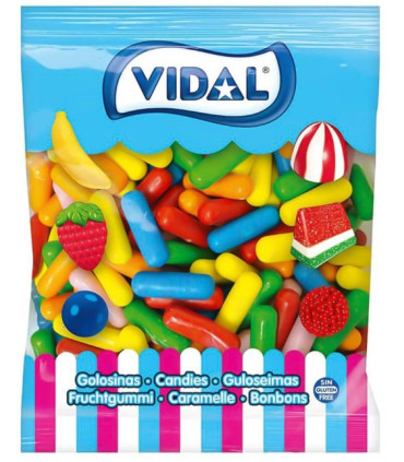 Tizas Chicle Colores VIDAL 250 Unidades