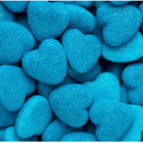 Shiny blue Hearts Corazones Pica Azul Rellenolas  VIDAL 150 Unidades