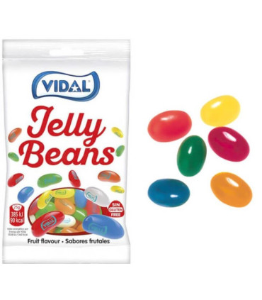 Glas fruit VIDAL Jelly Beans 14 U * 85 Gramos