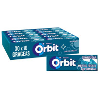 Orbit Mentol Fuerte 30  Unid sin azúcar