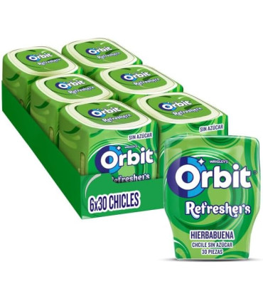 Orbit Refreshers HIERBABUENA 6 Unidades