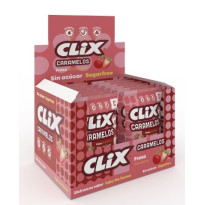 Caramelos Fresa Sin Azúcar CLIX 20 Paquetes