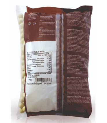 Bombón Cacahuete Chocolate Blanco ITAC  1 Kg