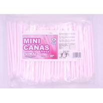 Mini Cañitas Fresa SIDRAL 200 Unidades