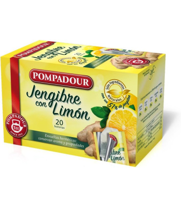 Infusión Jengibre con Limón POMPADOUR 20 Bolsitas