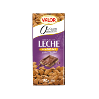 Chocolate Puro con Almendras Mediterráneas. 0% Azúcares Añadidos VALOR 150 GR