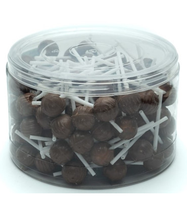 Rondos Chupa Chocolate con Fresa EUROCHOCS 140 Unidades