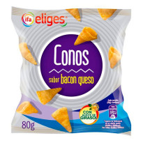Conos Bacon y Queso IFAELIGES 80 Gramos