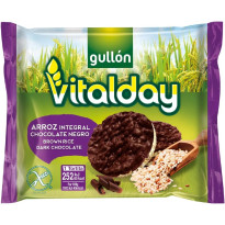 Tortitas de Arroz Chocolate Negro GULLÓN 105 Gramos