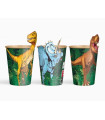 Vaso Cartón Dinosaurios 6 Unidades