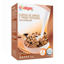 Copos de Arroz y Trigo Integral con Chocolate IFAELIGES 500 Gramos