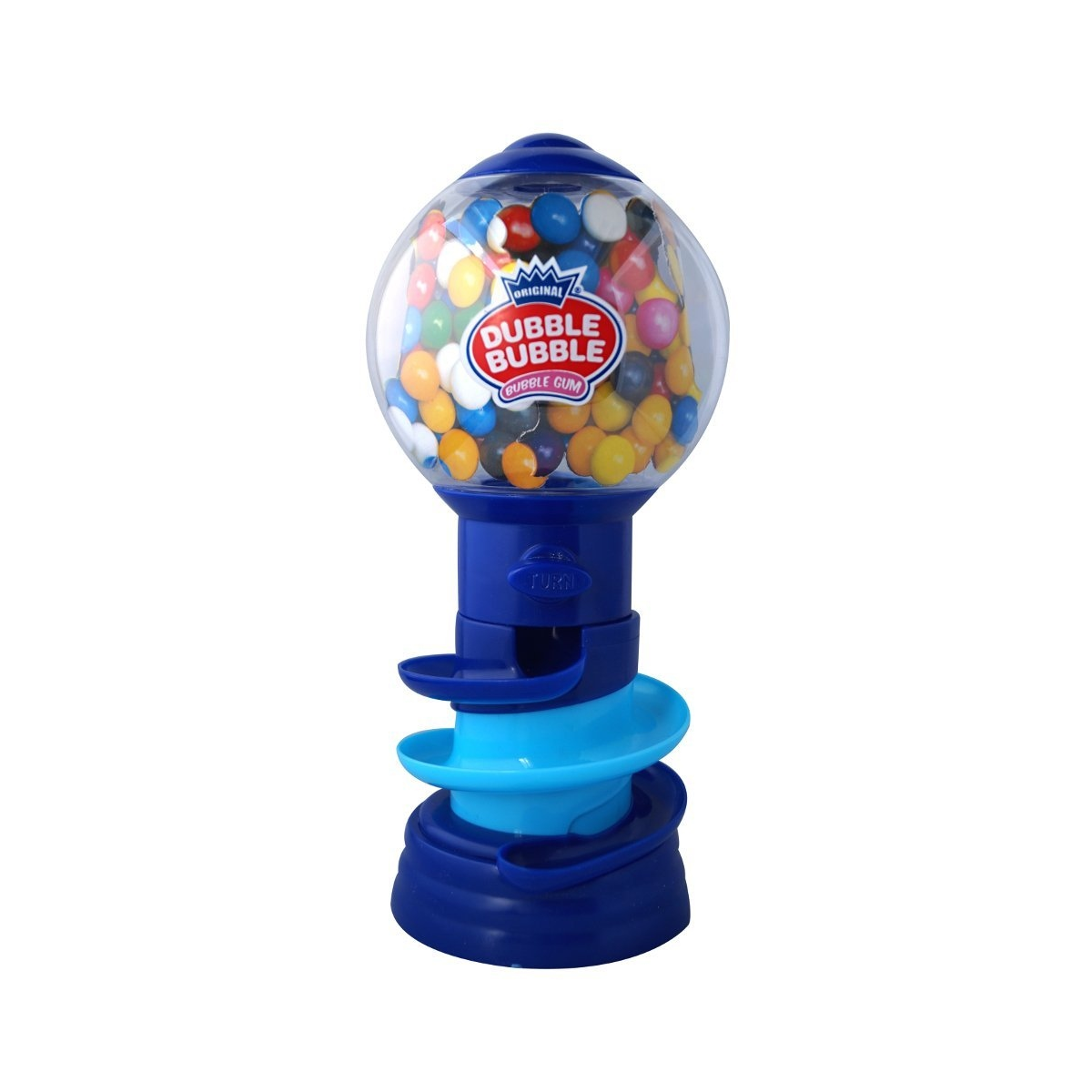 DUBBLE BUBBLE Máquina Expendedora Spiral AZUL + 50 gr chicles