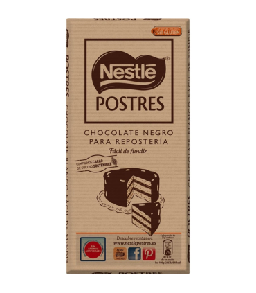 Chocolate Negro para Repostería NESTLÉ 250 Gr