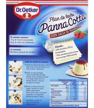 Dr. Oetker - Flan de Leche Panna Cotta - 110 g