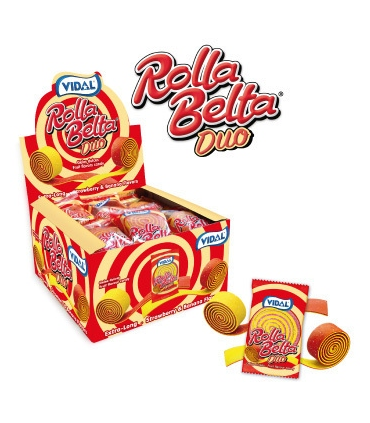 Rolla Belta Duo Fresa - Plátano VIDAL 24 Unid