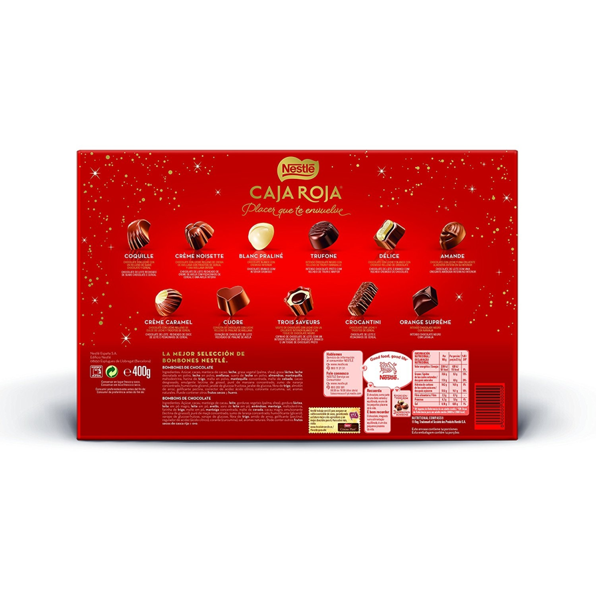 Comprar BOMBONES CAJA ROJA 400G