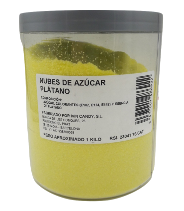 Algodón de azúcar sabor Plátano 1 Kg