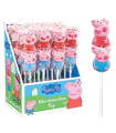 Peppa Pig marshmallow pop, piruleta esponja dulce 16 unid