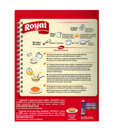 Preparado Tortitas Pancakes ROYAL American Style 120 Gr