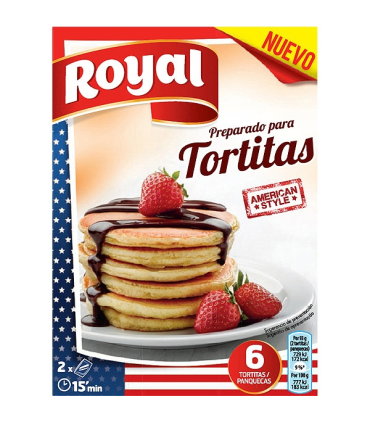Preparado Tortitas Pancakes ROYAL American Style 120 Gr