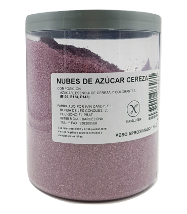 Algodón de azúcar sabor Cereza 1 Kg