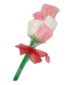 Ramo de rosas de espuma dulce marshmallow gominola - San Valentín