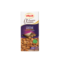 Chocolate con leche y almendras mediterráneas. 0% Azúcares Añadidos VALOR 150 GR
