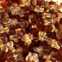 Mini Botellas Cola Brillo HARIBO 1 Kg