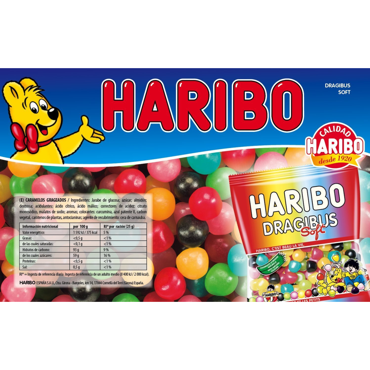 Haribo - Dragibus Soft - 2 kg