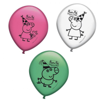 Globos PEPPA PIG VERBETENA 8 Unid