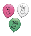 Globos PEPPA PIG VERBETENA 8 Unid