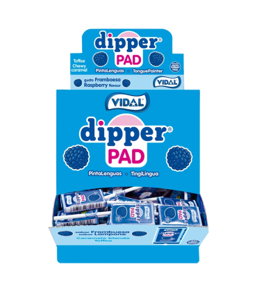 DIPPER PAD Azul  Frambuesa Pintalenguas VIDAL 100 Unid