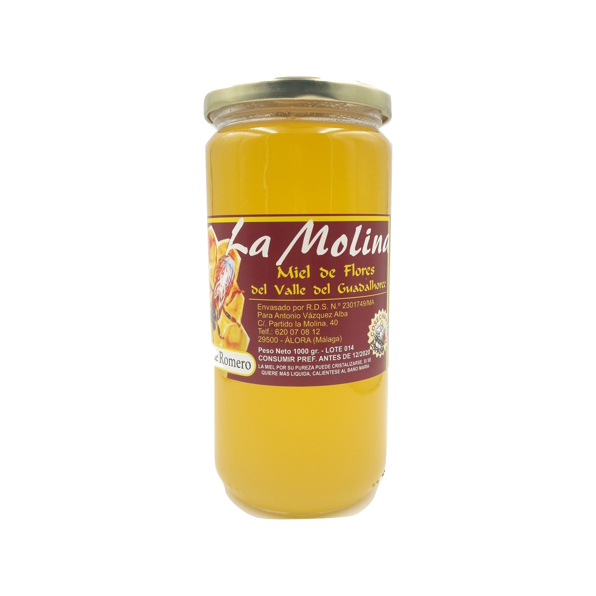 Miel de abeja - Variedad Romero 1 kg