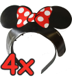 Tiara Minnie Mouse  Pack 4